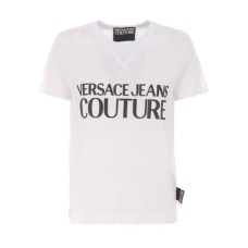 Versace Jeans Couture T-shirt Bianca da Donna con logo 