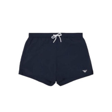 Emporio Armani Swimwear Costume boxer Blu con ricamo micro aquila