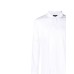 Emporio Armani Polo a manica lunga bianca con logo Aquila