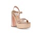 Steve Madden Sandalo con tacco a blocco rosa gold 