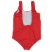 Moschino costume intero rosso con Teddy Bear e logo lettering