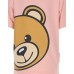 Moschino T-shirt rosa a manica corta con maxi Teddy Bear