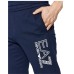 EA7 Emporio Armani Pantalone da Uomo blu con logo a contrasto 