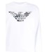 Emporio Armani Felpa con stampa aquila fantasia da Donna