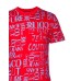 Versace Jeans Couture T-shirt da Uomo Rossa con logo Couture all over