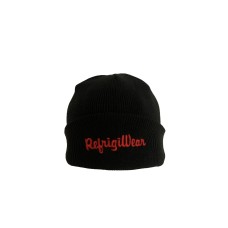 RefrigiWear Cappello nero con logo ricamato 