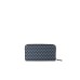 Emporio Armani Portafoglio Zip Around Monogram eagle All Over Blu