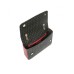 Pollini Borsa nera a spalla con stampa Heritage Nero/Rosso 