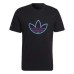 Adidas Originals T-shirt Unisex Nera con logo a contrasto 