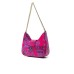 Versace Jeans Couture Borsa a Spalla da Donna Fucsia, maxi fibbia logata 