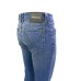 Jeckerson Jeans denim blu cinque tasche con toppe in Alcantara Grigio
