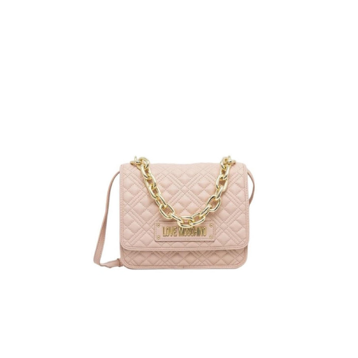 Love Moschino Borsa a Mano da Donna Rosa trapuntata