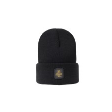 RefrigiWear Cappello nero con logo ricamato 