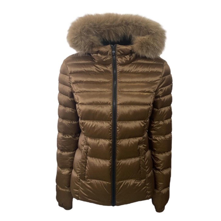 RefrigiWear Giubbotto Marrone con cappuccio