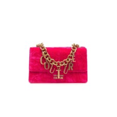 Versace Jeans Couture Borsa in velluto Fucsia a tracolla da Donna