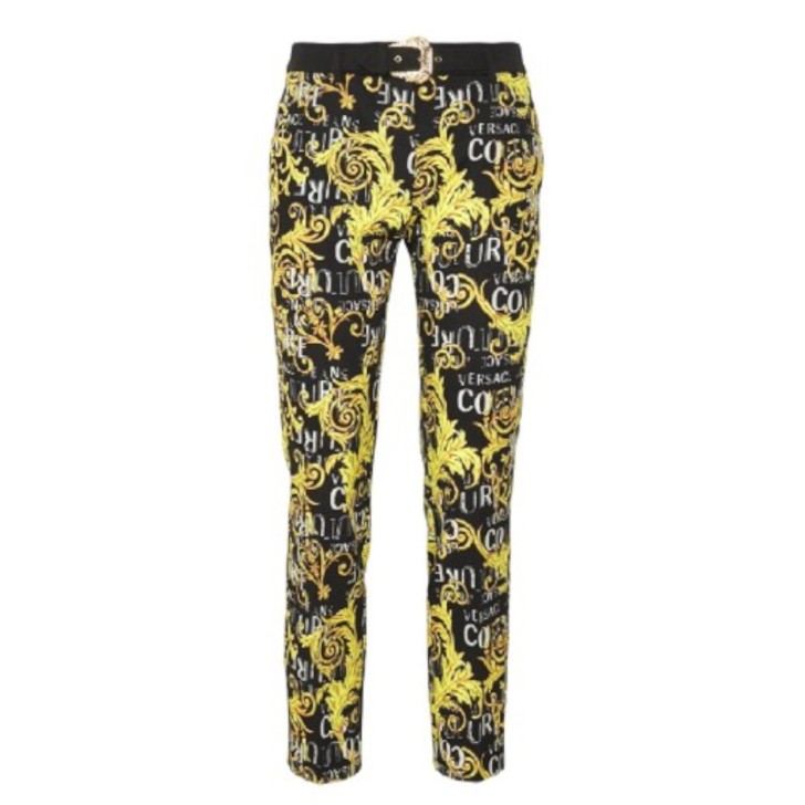 Versace Jeans Couture Pantalone da Donna con stampa Baroque all over