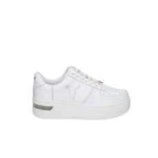 Windsor Smith Sneakers da donna bianca con logo a contrasto 