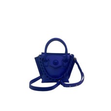 Plein Sport Borsa a mano small blu con tracolla regolabile estraibile
