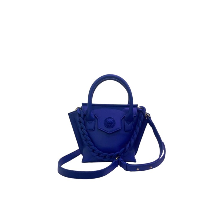 Plein Sport Borsa a mano small blu con tracolla regolabile estraibile