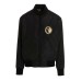 Versace Jeans Couture Bomber reversibile in nylon con un lato con stampa logo all over e dall'altro tinta unita con logo