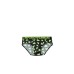 Emporio Armani Slip nero con stampa Aquila verde fluo All Over