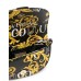Versace Jeans Couture Borsa a tracolla da Donna Nera con stampa Baroque all over, maxi fibbia logata 