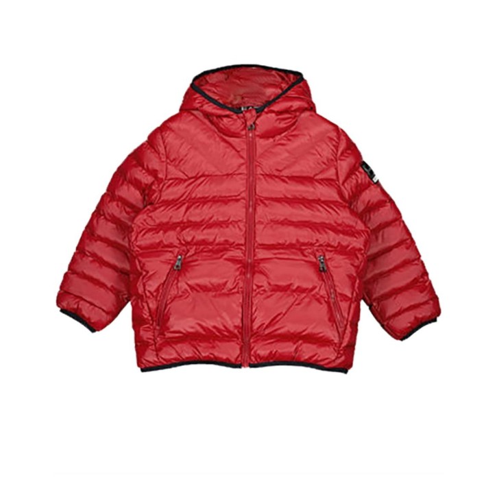 EA7 Emporio Armani Giubbotto Rosso con logo da Bambino