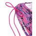 Versace Jeans Couture Miniabito da Donna Fucsia/Viola in morbido jersey con stampa Logo Couture